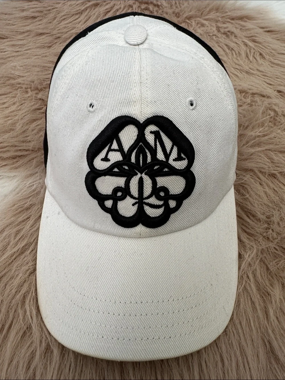 Alexander McQueen black and white cap